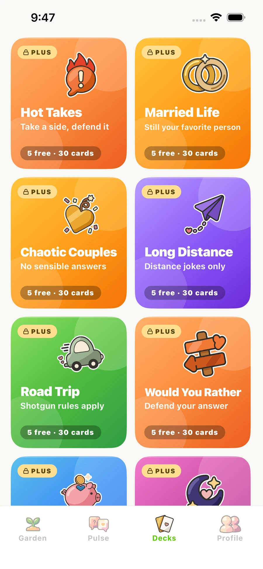 Hot Takes, Road Trip and more Nous+ decks to play